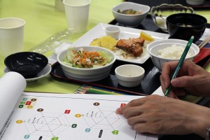 普段の食事と「味付け」や「量」を比べていただきました。