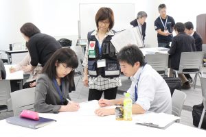 災害カルテ記入の研修