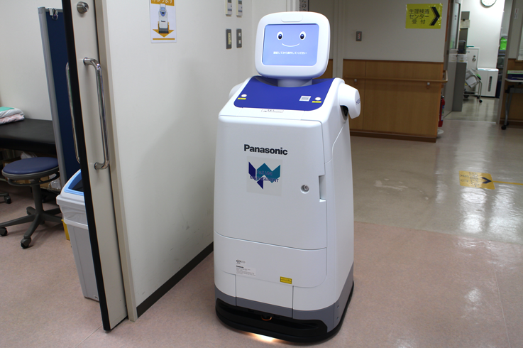 病院で働くロボット