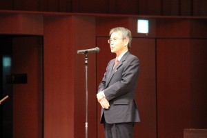 下瀬川病院長による開会の挨拶